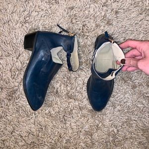 Navy Booties *RUNS SMALL*